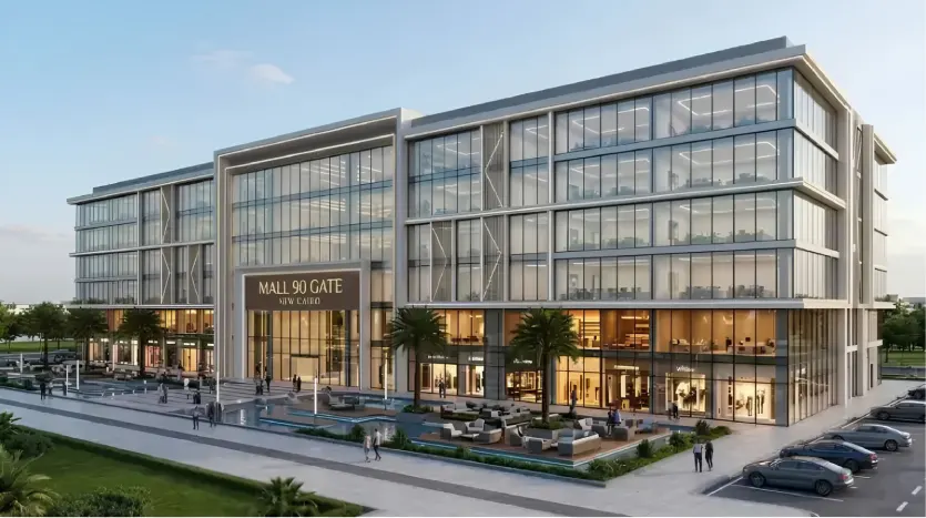 مكتب اداري للبيع في مول 90 جيت التجمع الخامس Mall 90 Gate New Cairo