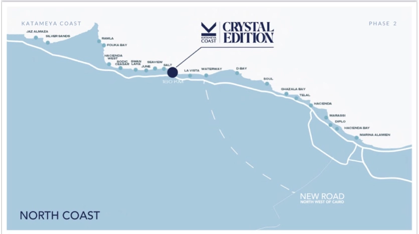 Location cala Katameya Coast North Coast