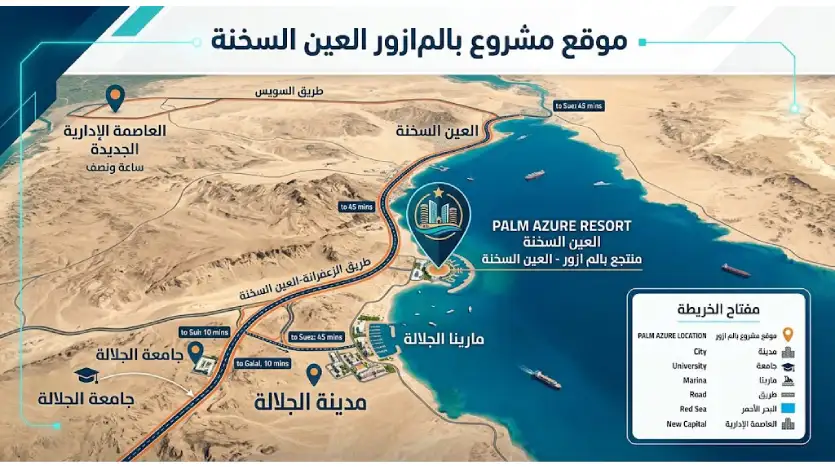 Location palm Azure al sokhna 
