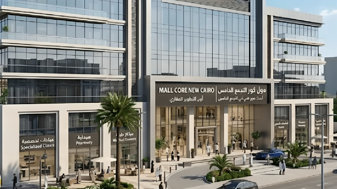 مول كور التجمع الخامس Core Mall New Cairo جدول أسعار ومساحات