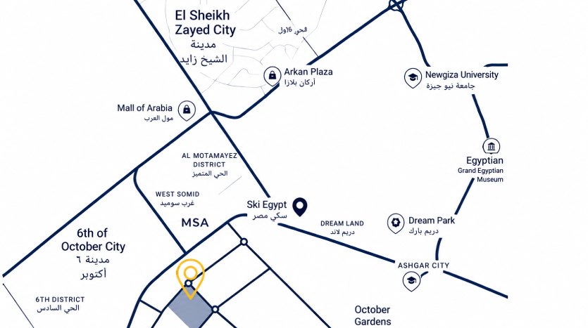 location calista gardens