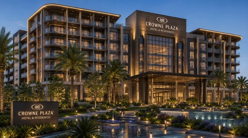 كراون بلازا ريزيدنس التجمع الخامس Crowne Plaza Hotel New Cairo شقق على طريق السويس مباشرة