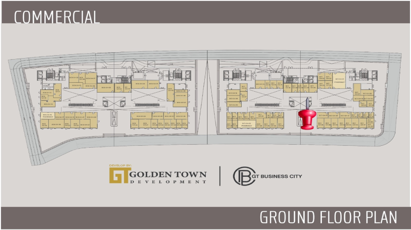 محل للبيع الدور الارضي 28م في جي تي بيزنس سيتي العاصمة الإدارية GT Business City New Capital