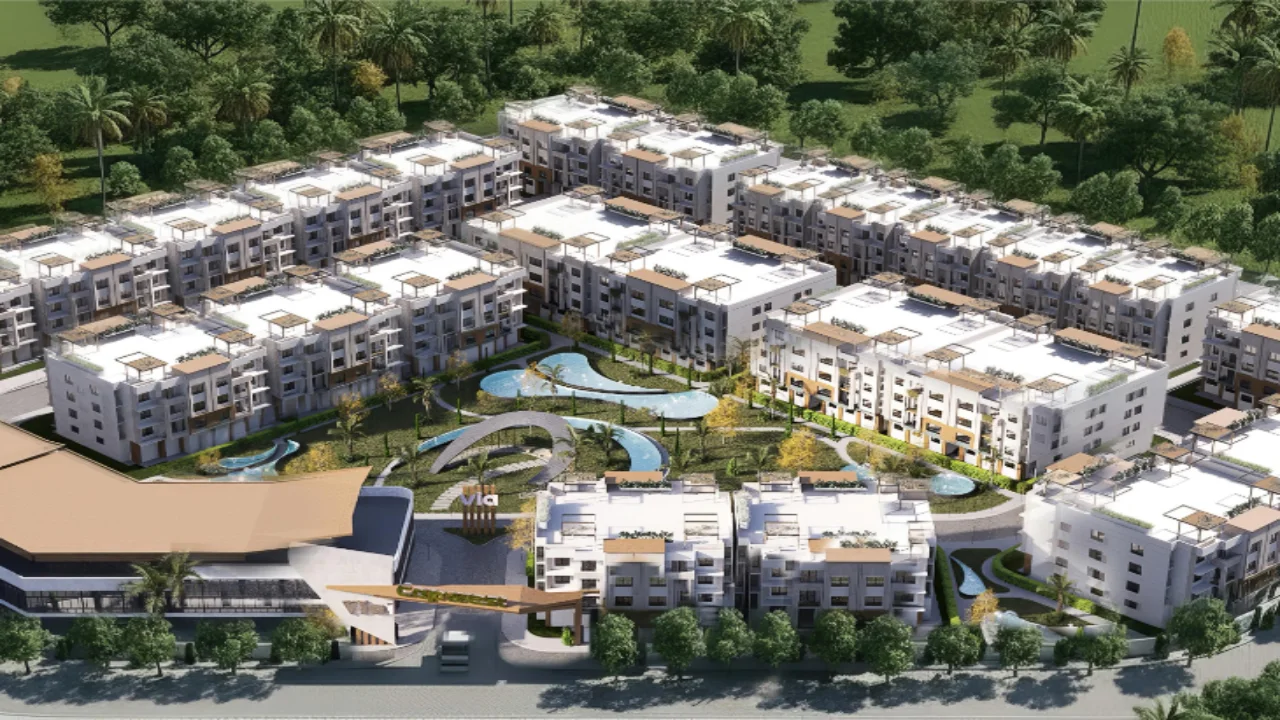 دوبلكس للبيع فى غرب سوميد بالتقسيط فى كمبوند كاب ويست cap west اكتوبر