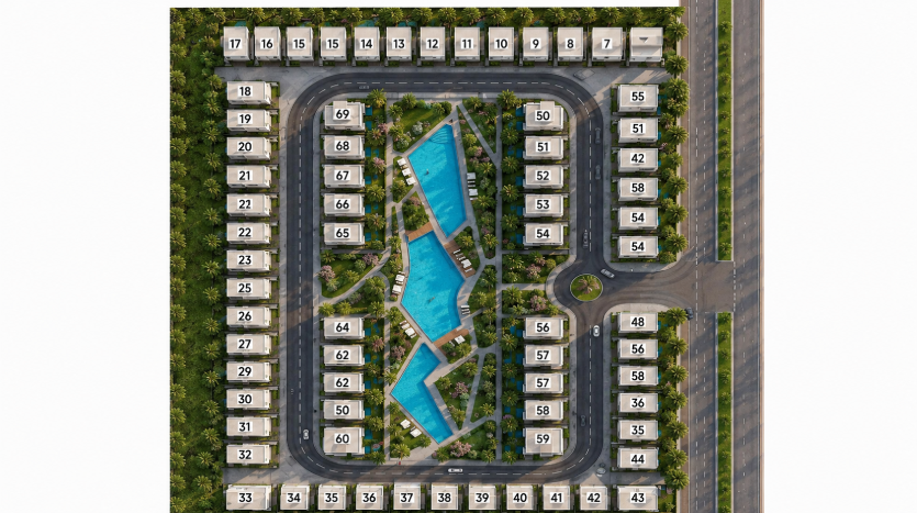 المخطط العام لكمبوند park valley nile el sheikh Zayed 
