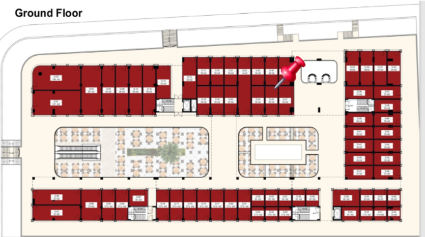محل للبيع 35م في مول سيفينتي مدينة العبور Seventy Mall Obour City