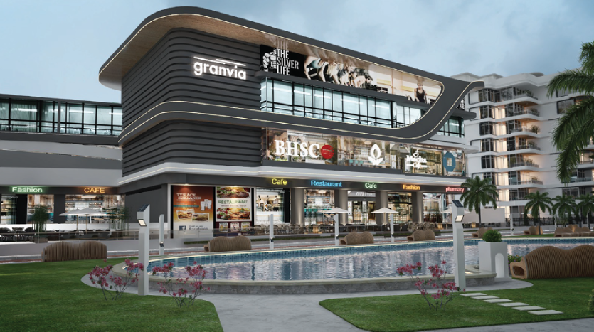 مطعم للبيع 107م في مول جرانفيا العاصمة الإدارية الجديدة Granvia Mall new capital
