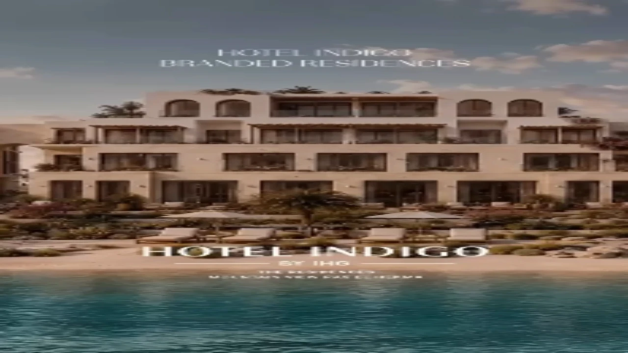 شاليه للبيع متشطب بالكامل فى فندق انديجو ماونتن فيو الساحل الشمالى راس الحكمة hotel indigo