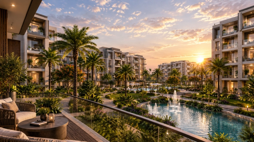 دوبليكس للبيع 227م في كمبوند كوين فالي التجمع الخامس Queen Valley Compound