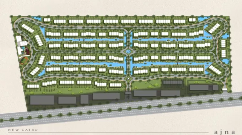 توين هاوس للبيع 290م في كمبوند ايست فيل التجمع الخامس Compound Eastville New
