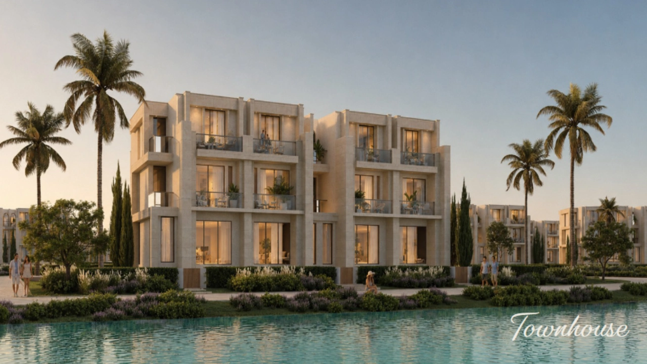 تاون هاوس للبيع 215متر بجاردن بالتقسيط فى كمبوند Villagio gray october
