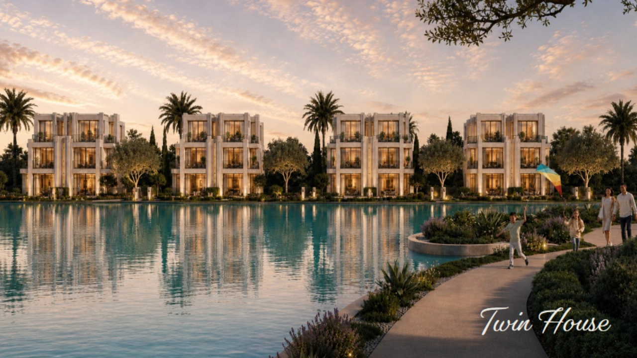توين هاوس للبيع 255متر فى كمبوند فيلاجيو جراى villagio gray فى اكتوبر شركة مدن