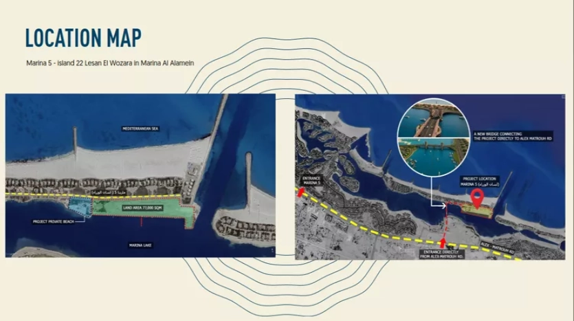 شالية للبيع 63م في قرية ذا ايلاند الساحل الشمالي Village The Island North