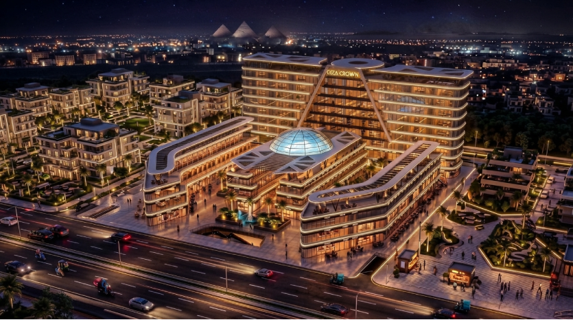 مول جيزة كراون تاورز أكتوبر Crown Giza Towers قسط على 12 عام
