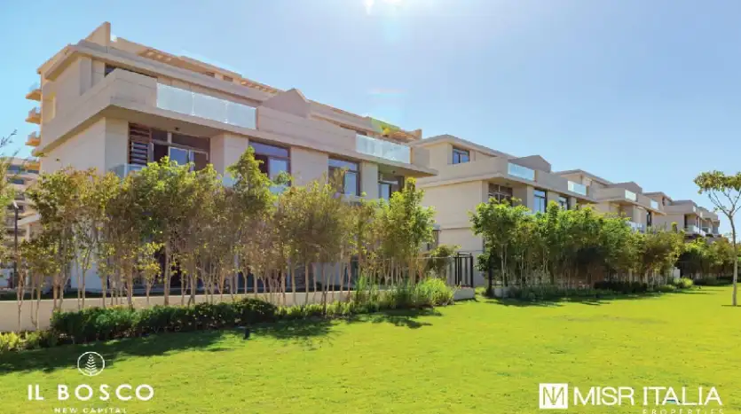 تاون هاوس 235م  للبيع في البوسكو العاصمة الادارية Il Bosco CompoundNew Capital