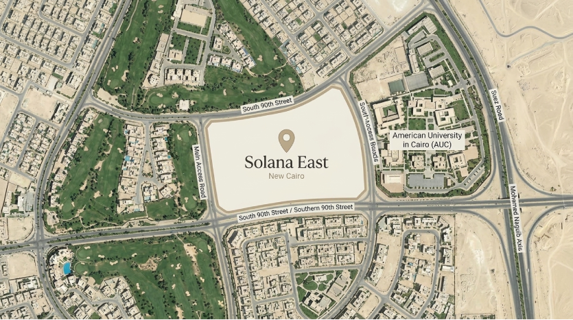 لوكيشن GARDINN Solana East القاهرة الجديدة