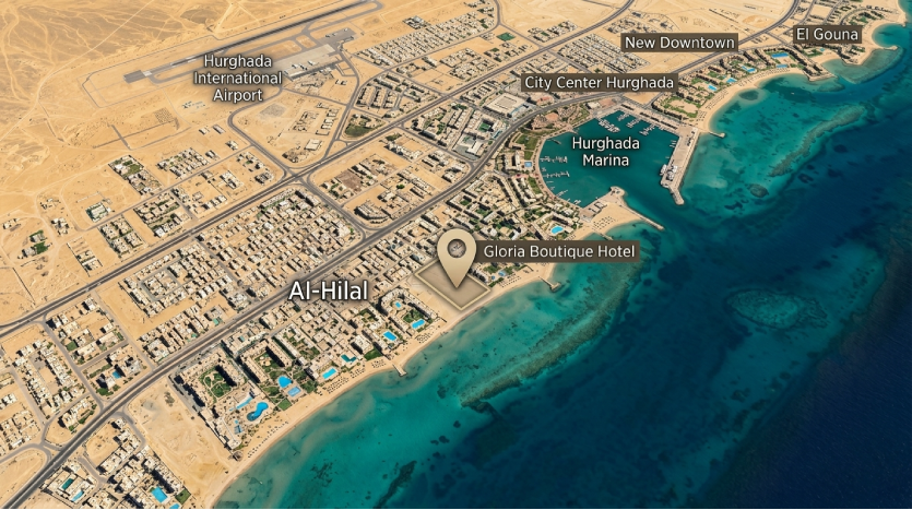 LOCATION Gloria Boutique Hotel Hurghada