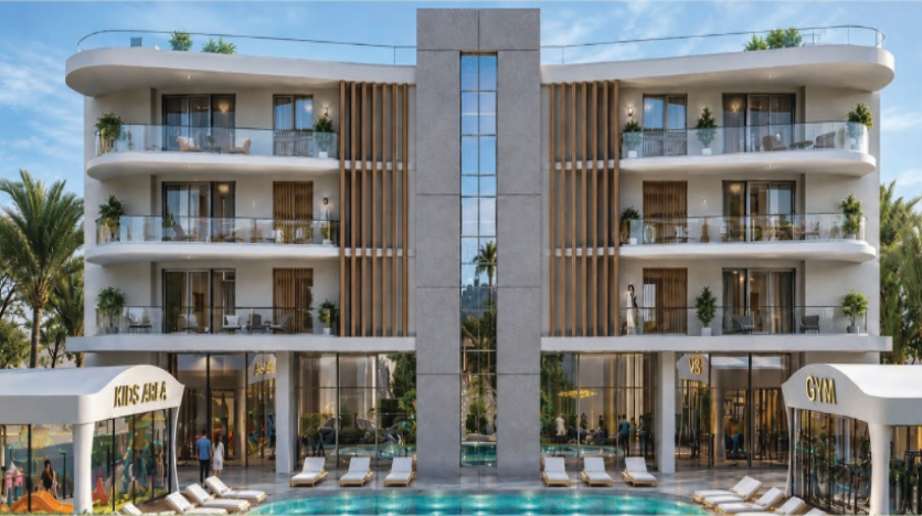شقة للبيع 117متر بفيو على حمام سباحة فى الشيخ زايد olfa residence شركة البيت العامر
