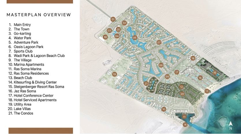 master plan Almaza Bay Ras Soma