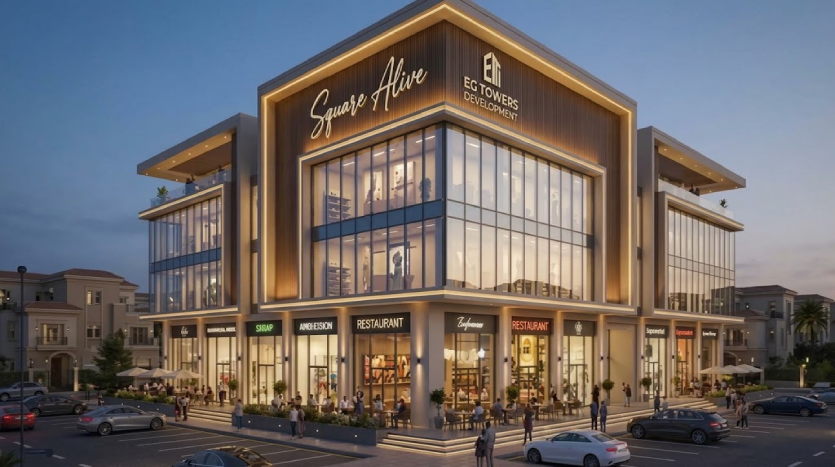 محل للبيع 49م في مول سكوير الايف التجمع الخامس Mall Square Alive New Cairo