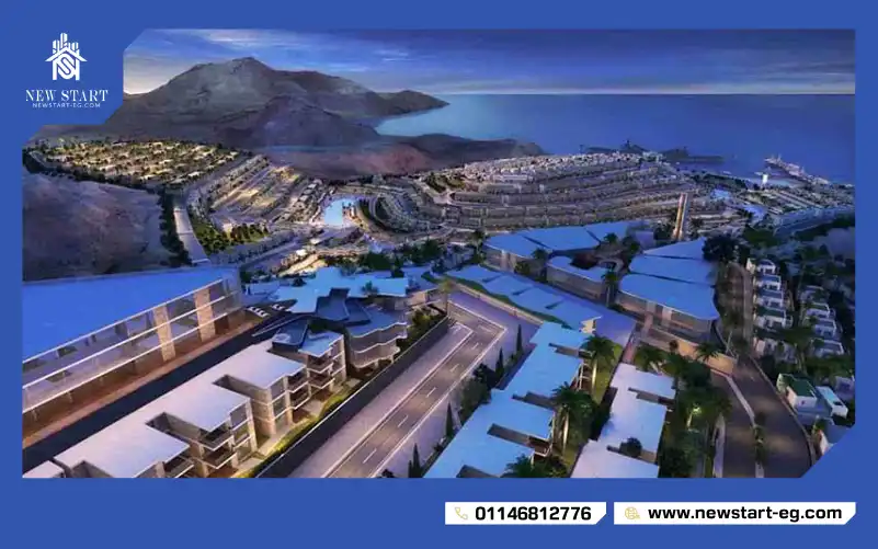 شاليه فندقي للبيع 131م المونت جلاله العين السخنه مقدم 10%