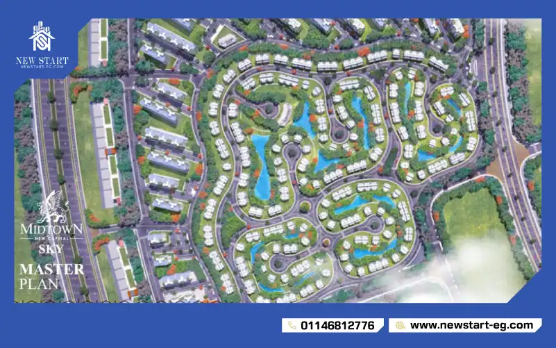 موقع كمبوند ميدتاون سكاي العاصمة