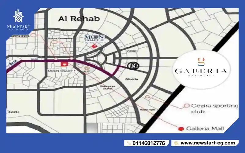 خريطة كمبوند جاليريا مون فالي