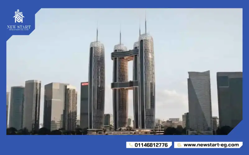 مساحة وتصميم مشروع نايل بيزنس سيتي