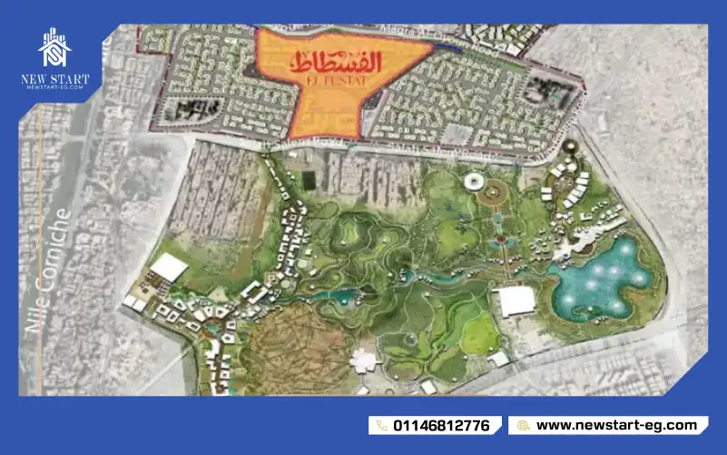 أين تقع مدينة الفسطاط الجديدة؟