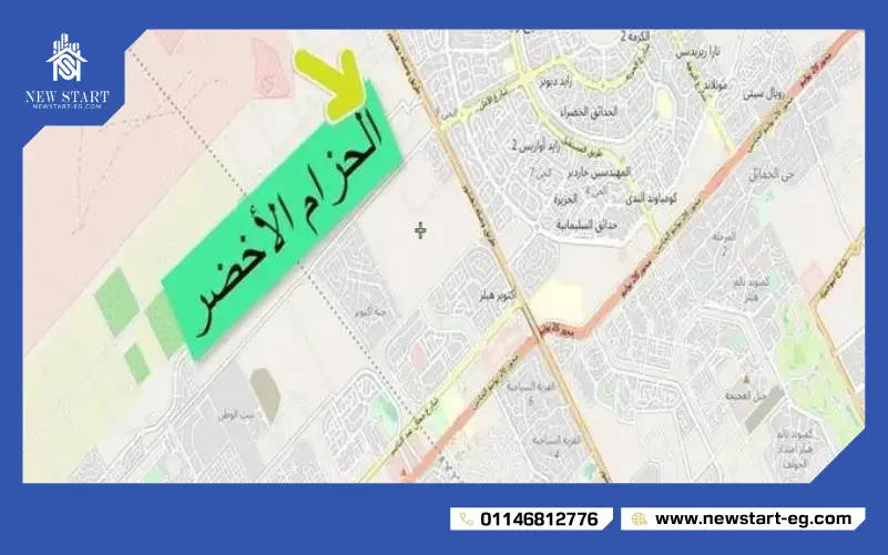 موقع كمبوندات الحزام الأخضر الشيخ زايد
