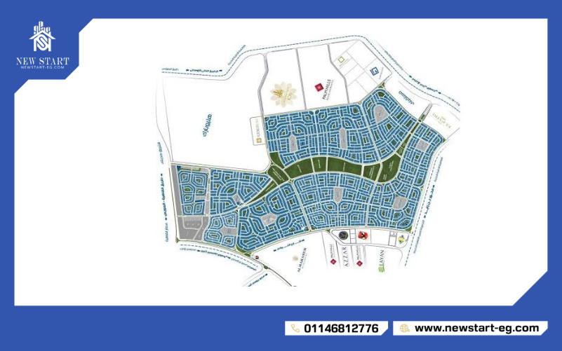 خريطة بيت الوطن التجمع الخامس 