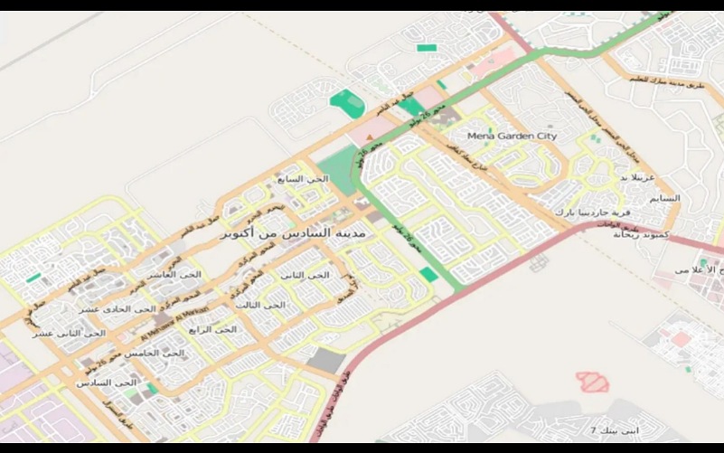 خريطة التوسعات الشرقية 6 أكتوبر 