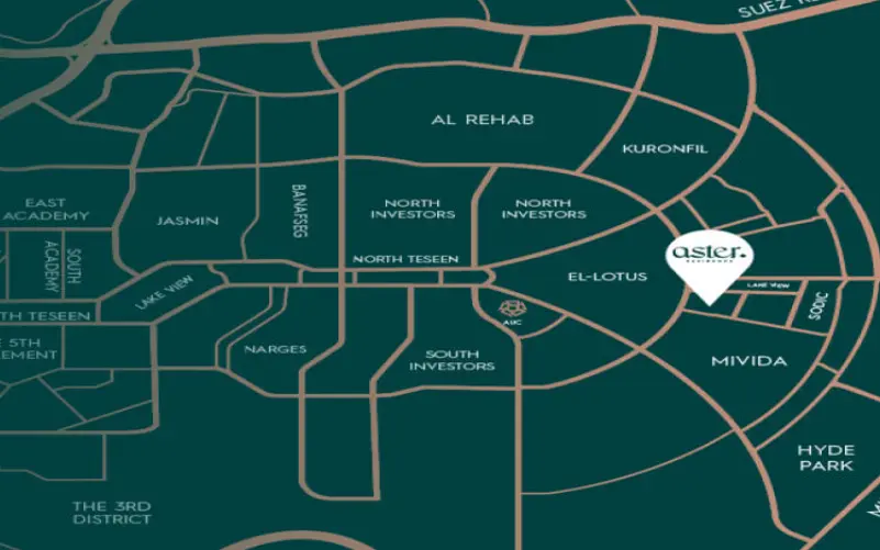 موقع مشروع استر ريزيدنس