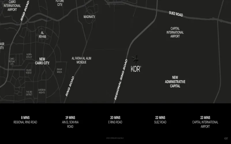 موقع كور العاصمة الإدارية