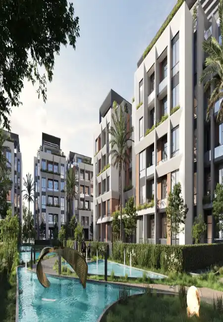 ستوديو 32متر متشطب بالتكييفات و الفرش فى ذا ريزيدنس بالتقسيط