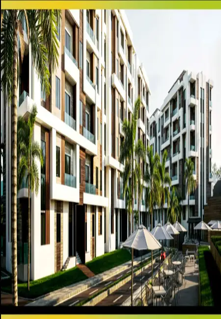 شقة للبيع غرفتين بفيو لاندسكيب فى كمبوند شركة فلو العبور