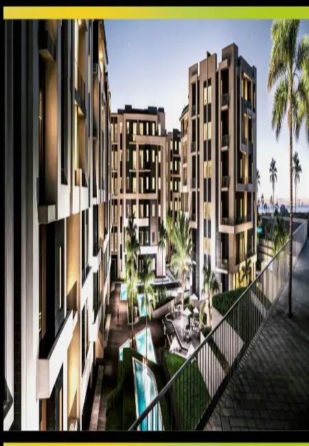 شقة للبيع 3 غرف فى كمبوند فلو مدينة العبور بالتقسيط