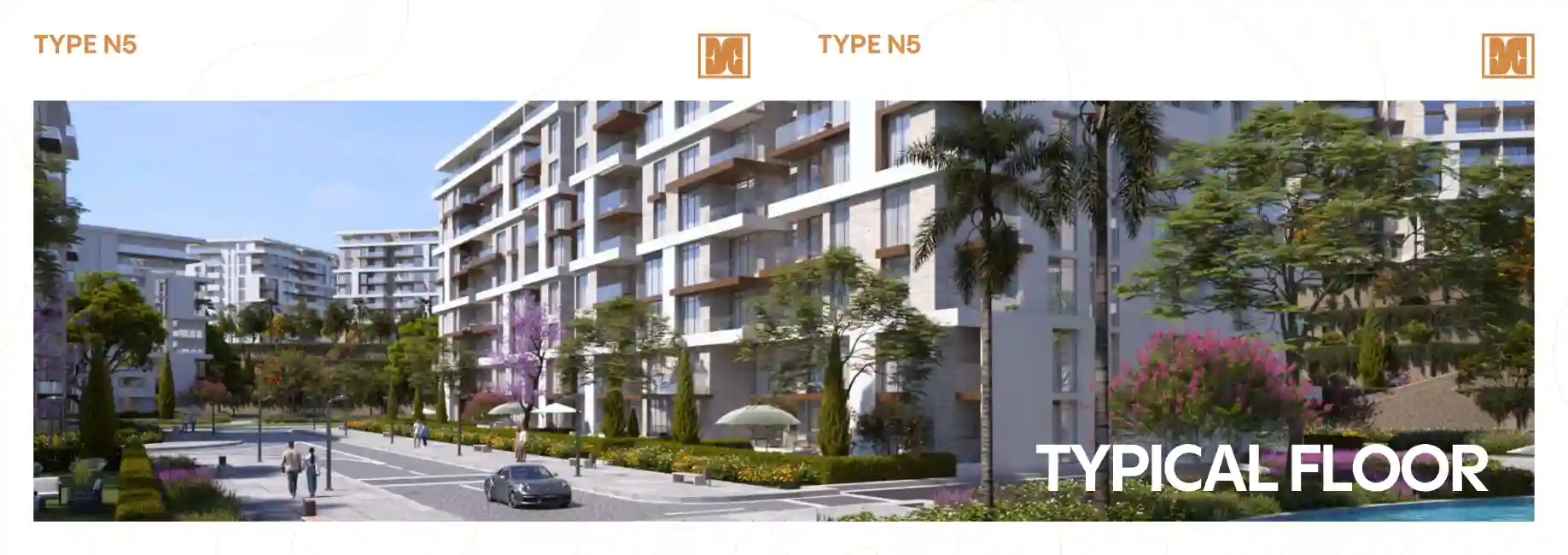 ستوديو للبيع متشطب بالكامل بفيو على جاردن كمبوند نول التجمع السادس