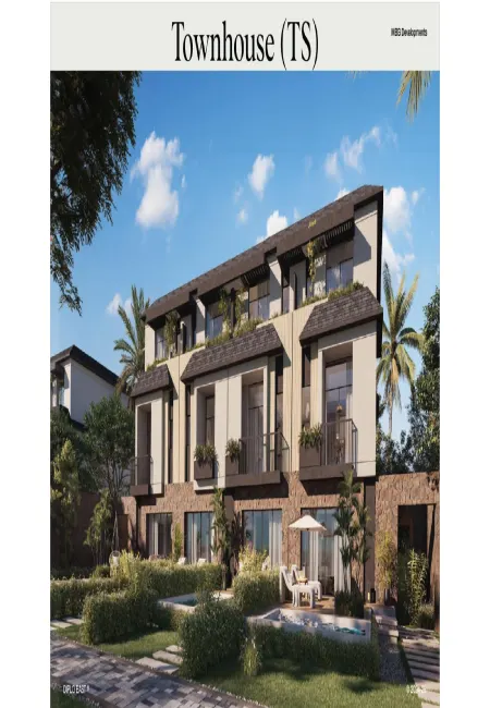 تاون هاوس للبيع 4 غرف بجاردن فى كمبوند ديبلو ايست العاصمة الادارية