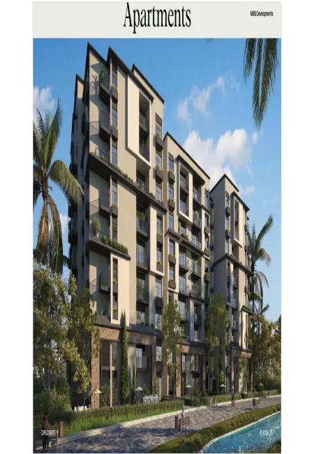 شقة للبيع غرفتين فى كمبوند ديبلو ايست العاصمة الادارية بالتقسيط