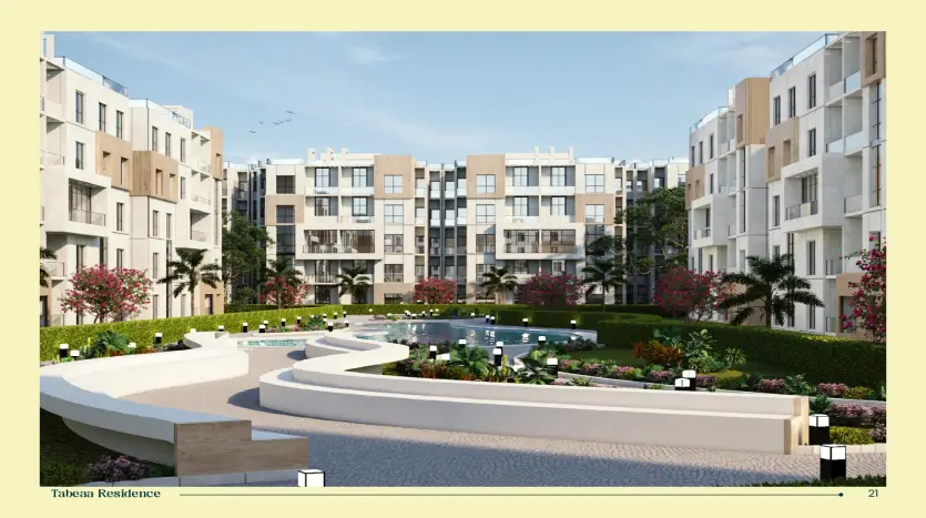 شقة للبيع 95متر بجاردن فى كمبوند طبيعة اكتوبر بالتقسيط