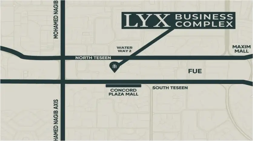 موقع LYX Business Complex New Cairo