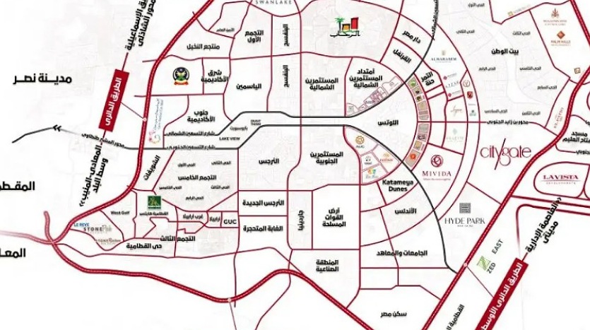 خريطة التجمع السابع 