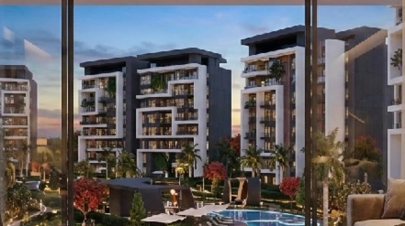 شقة 120م للبيع في كمبوند فيالي ريزيدنس العبور بالتقسيط