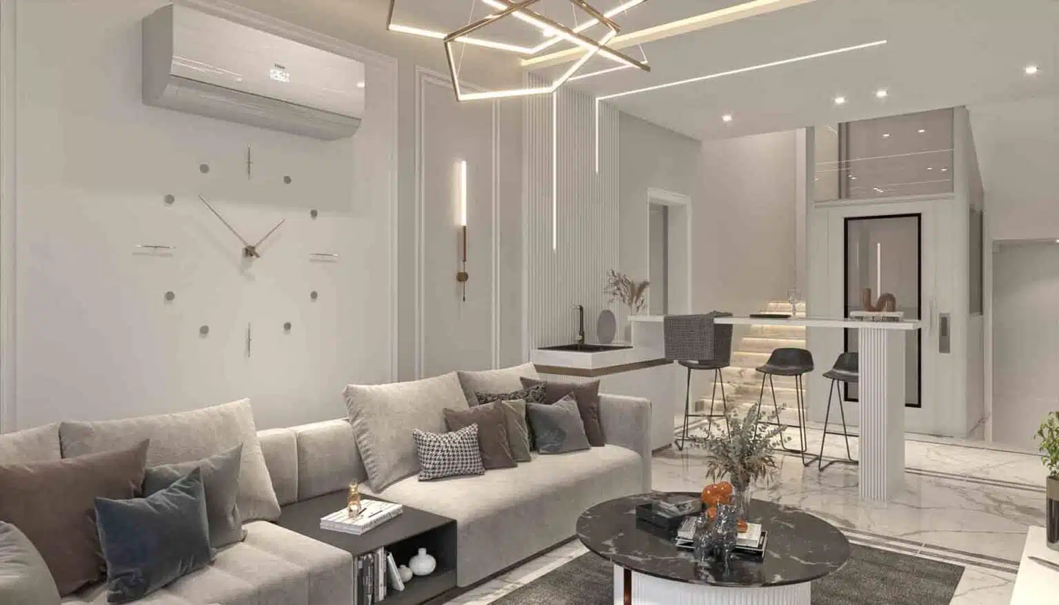 شقة للبيع 110م في كمبوند Wujoud Residence New Cairo