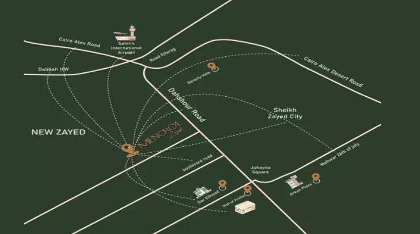 مينوركا نيو زايد لوكيشن 