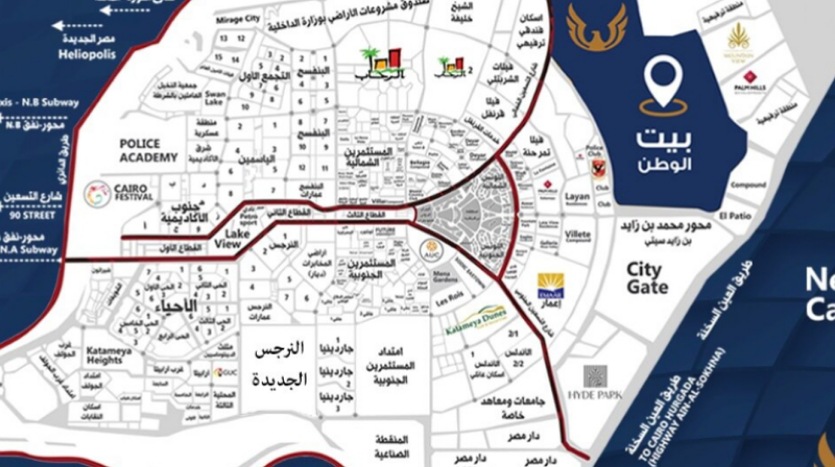 موقع التجمع الخامس 