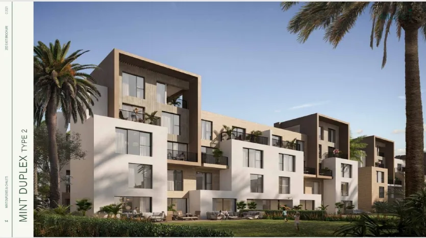 دوبلكس للبيع 251متر متشطب بالتكييفات فى كمبوند اورا زد ايست التجمع