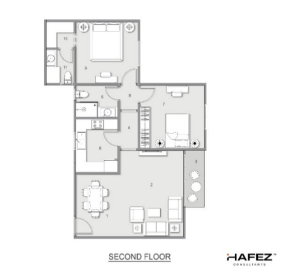 شقة 118م للبيع في كمبوند فيالي ريزيدنس العبور  Viale Residence