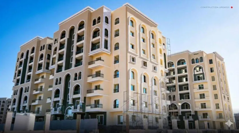 شقة للبيع 135متر استلام فورى فى كمبوند لافيردى العاصمة الادارية بالتقسيط